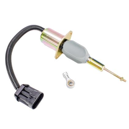 Válvula Solenoide De Parada Trator TC59 CNH Farmall Ford 12V Cambão 3 Vias - GAUSS - GS22033  