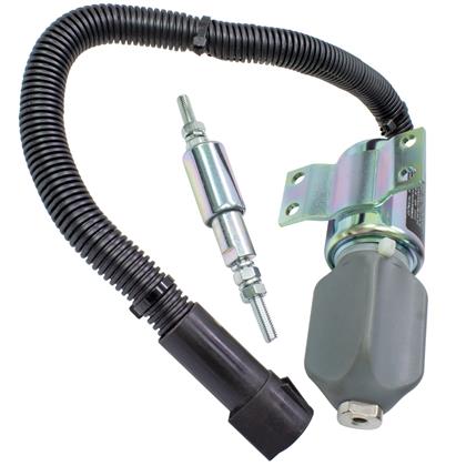 Válvula Solenoide de Parada Woodward Cummins Ford Cargo MWM Volkswagen Caminhões 12 Volts - DNI8038  