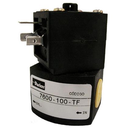 Válvula Solenoide Mercedes OH1318 OH1420 Bicudo 1988 a 1995 Freio Motor 3/2 Vias Nf M12x15 24 Volts - Parker - 7600M358TF  