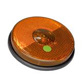 Lanterna Lateral Led Redonda Universal Bivolt Laranja - Pradolux - PL0638.41.41  