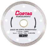 Disco de Corte Diamantado Porcelanato 110 mm Cortag