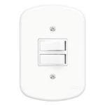 Interruptor Duplo Simples Blanc 10a/250v Fame