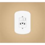 Interruptor Simples + Tomada 2P+T Blanc 10a/250v Fame