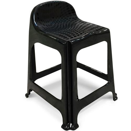 BANQUETA C/ENCOSTO PLST PRETA ARQPLAST