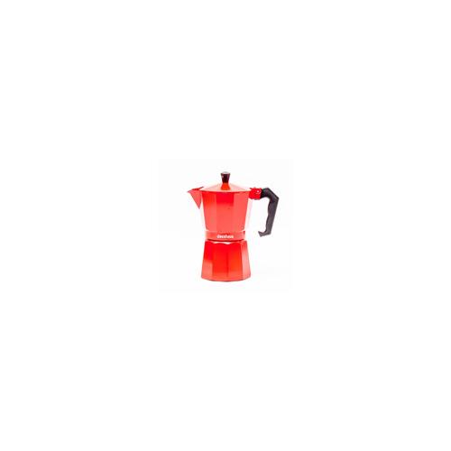 CAFETEIRA ITALIANA ALUM VERMELHA 03 CAFES