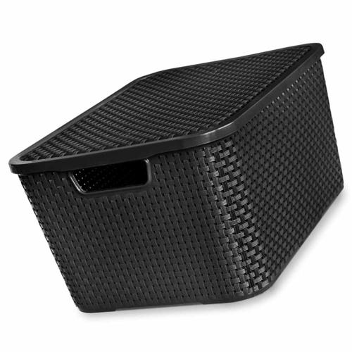 CESTO RATTAN C/TAMPA RETANG 07L PLST PR ARQPLAST - 125858
