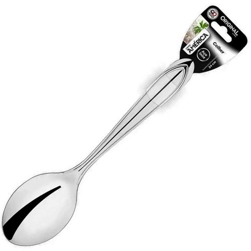 COLHER ARROZ INOX 24,5CM AMERICA BS 0212 ORIGINAL