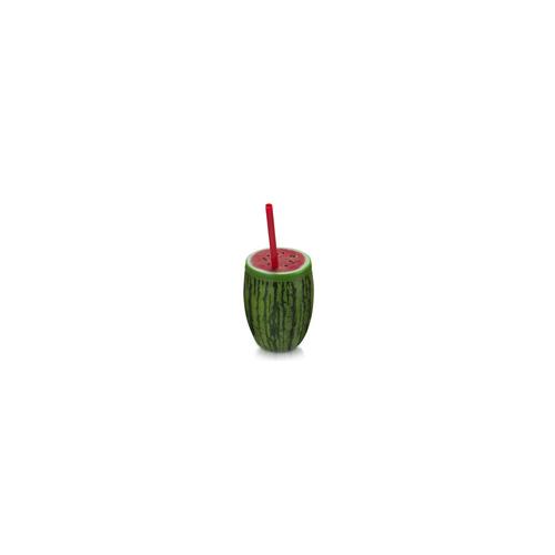 *COPO PLST 0,65L MELANCIA C/CANUDO INJETEMP