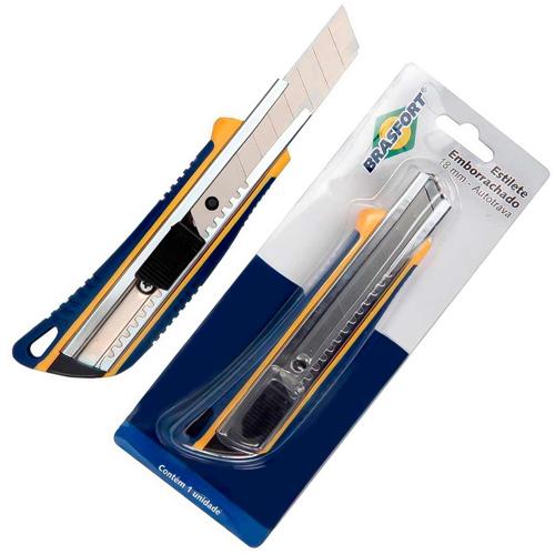 *ESTILETE EMBORRACHADO 18MM BRASFORT