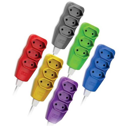 *EXTENSAO ELETR 10MT 02P PL COLOR FC