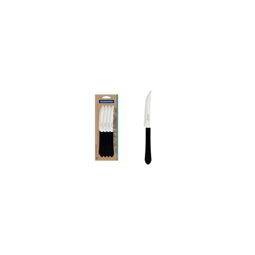 FACA CHURRASCO INOX CB PR LEME CART 12 TRAMONTINA