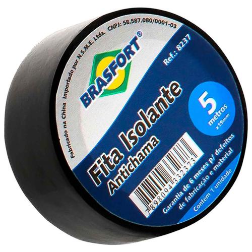 *FITA ISOLANTE ANTICHAMA 05MT BRASFORT M 10