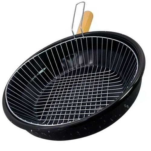 FRITADEIRA ESMALT C/CESTO CROM 20CM SENSACAO