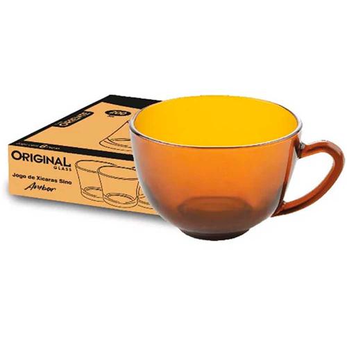 XICARA CHA PERA AMBAR  225ML M6 ORIGINAL