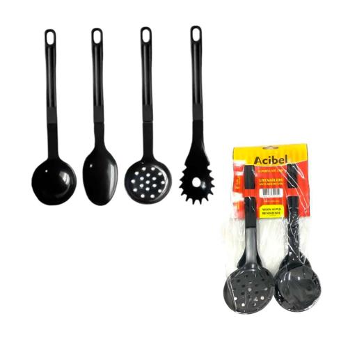 KIT 01COLHER/01ESCUMADEIRA/01PEGADR MASSA/1CONCHA