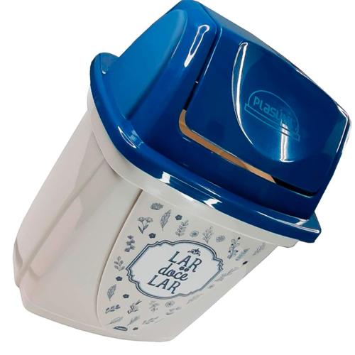 *LIXEIRA BASCULANTE PLST 06,0L DECORADA PLASUTIL