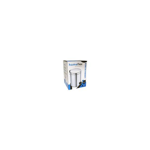 LIXEIRA C/PEDAL INOX 03L HOMEFLEX