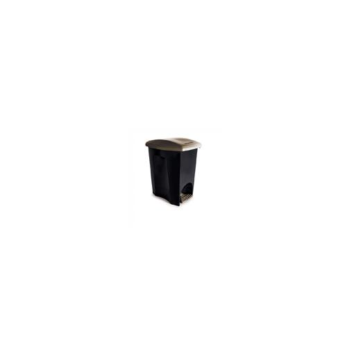 *LIXEIRA C/PEDAL PLST 15L PR PLASUTIL