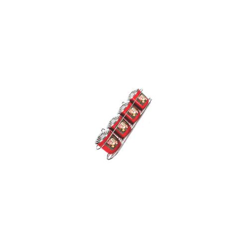 *PORTA CONDIM RED ALUM JOGO 04PCS C/SUP ANALENI