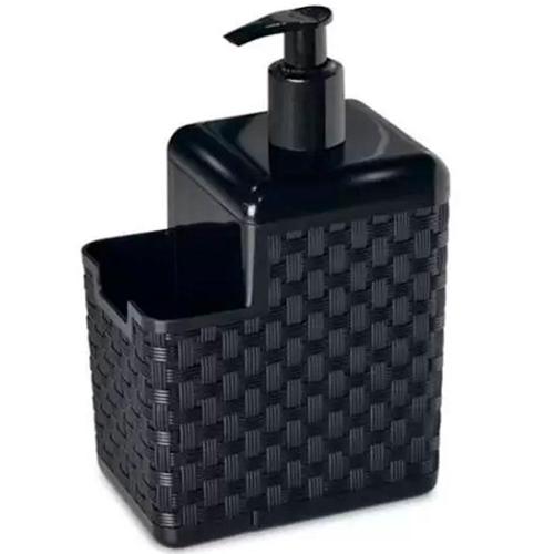 PORTA DETERGENTE/ESPONJA C/BASE RATTAN PR - 129322