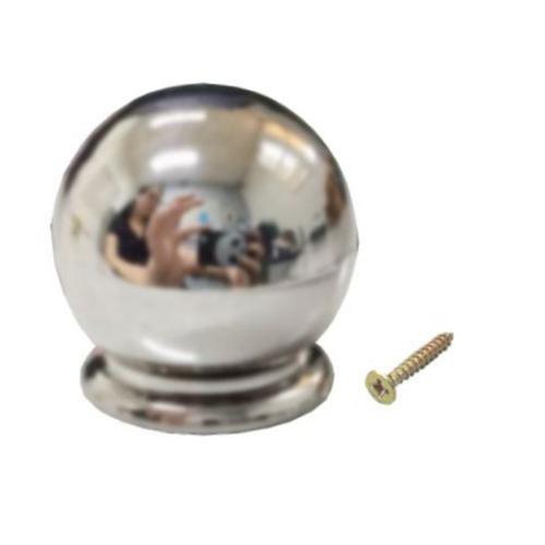 PUXADOR MOVEIS BOLA GD CROM PARAF PT 10