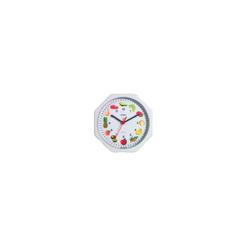 RELOGIO PAREDE OITAVADO 24CM FRUTAS 51453-3
