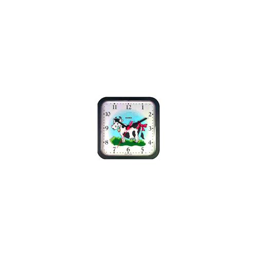*RELOGIO PAREDE QUAD 24CM VAQUINHA 51473-1