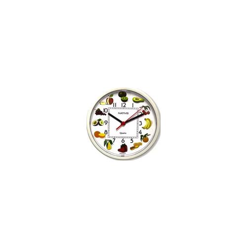 RELOGIO PAREDE RED 24CM FRUTAS 51459-5