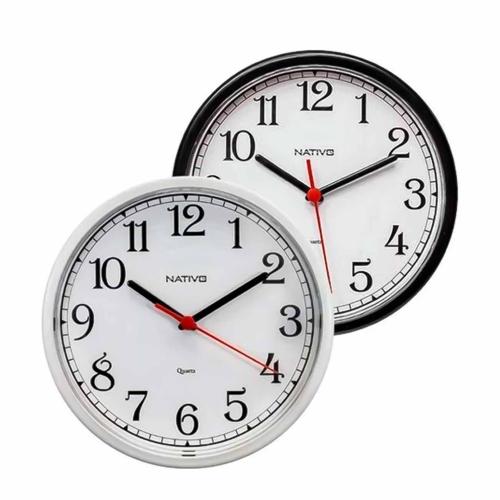 RELOGIO PAREDE RED 24CM LISO MISTO 51458-8