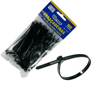 *ABRACADEIRA NYLON 3,6X200MM PR WESTERN PT100