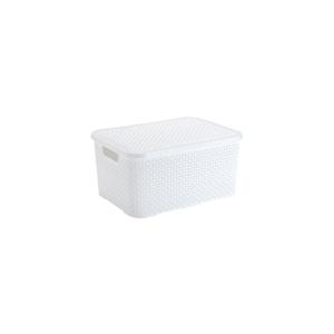 *CESTO RATTAN C/TAMPA RETANG PLST MD BR PLASBRINK