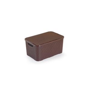 *CESTO RATTAN C/TAMPA RETANG PLST MD MARR PLASBRIN