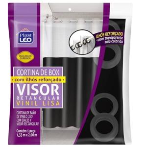 CORTINA P/BOX VINIL VISOR RETAN LISO 135X200 PR