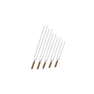 ESPETO CHURRASCO DUPLO ESTANHADO 65CM