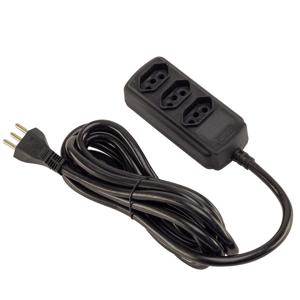 EXTENSAO SLIM 3 TOMADAS 20A TRIPOLAR 3M PR