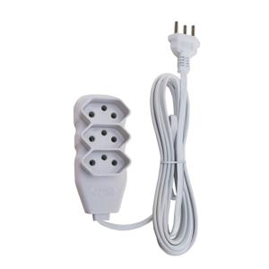 EXTENSAO SLIM 3 TOMADAS TRIPOLAR BIVOLT 3M BR