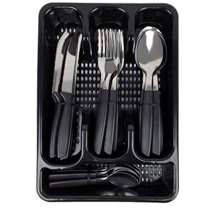 FAQUEIRO INOX COLOR C/CB PLST C/SUP PR 25 PCS
