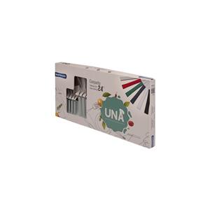 *FAQUEIRO UNA INOX C/CB PLST BR 24PCS