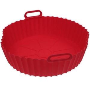 *FORMA ASSADEIRA SILICONE AIR FRYER RED VERM