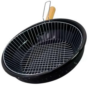 FRITADEIRA ESMALT C/CESTO CROM 20CM SENSACAO