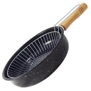 FRITADEIRA ESMALT C/CESTO CROM 26CM SENSACAO