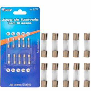 *FUSIVEL AUTO VIDRO 10PC WESTERN