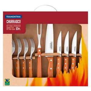 JOGO CHURRASCO INOX 10PCS DYNAMIC TRAM