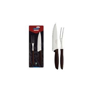 JOGO CHURRASCO INOX FACA/GARFO PLENUS TRAM