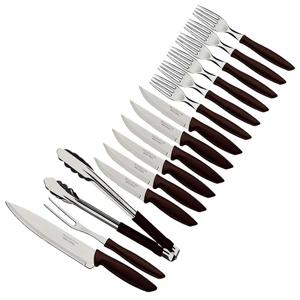 KIT CHURR INOX PLENUS MARR 15PCS TRAMONTINA