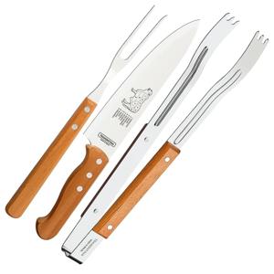 KIT CHURRASCO INOX FACA/GARFO/PEGADOR DYNAMIC