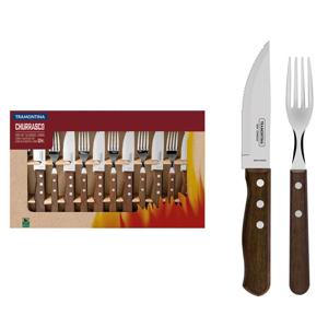 KIT CHURRASCO INOX TRADICIONAL 12PCS TRAMONTINA