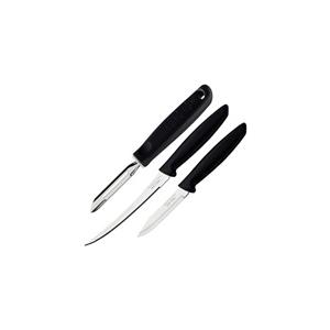 KIT FACA INOX PLENUS CB PR 3PCS TRAMONTINA