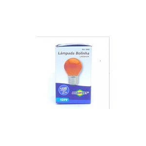 LAMPADA BOLINHA LARANJA 127V*15W