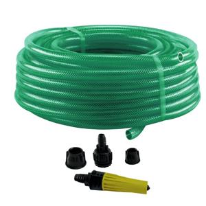 MANGUEIRA TRANCADA 20M VERDE C/ ENGATE ESGUICHO